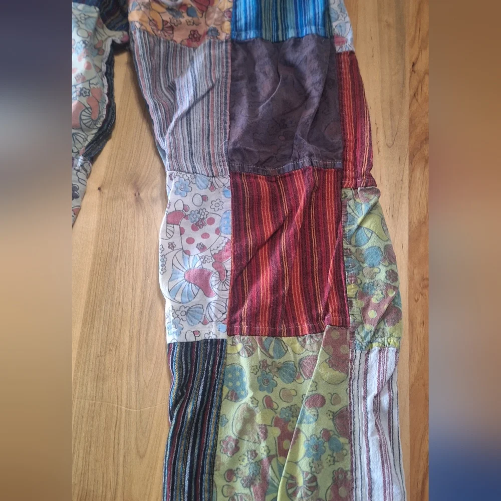 Kathmandu Womens Bohemian Patchwork Wide Leg Pants Xs Or Small Due To Stretch - Picture 4 of 11